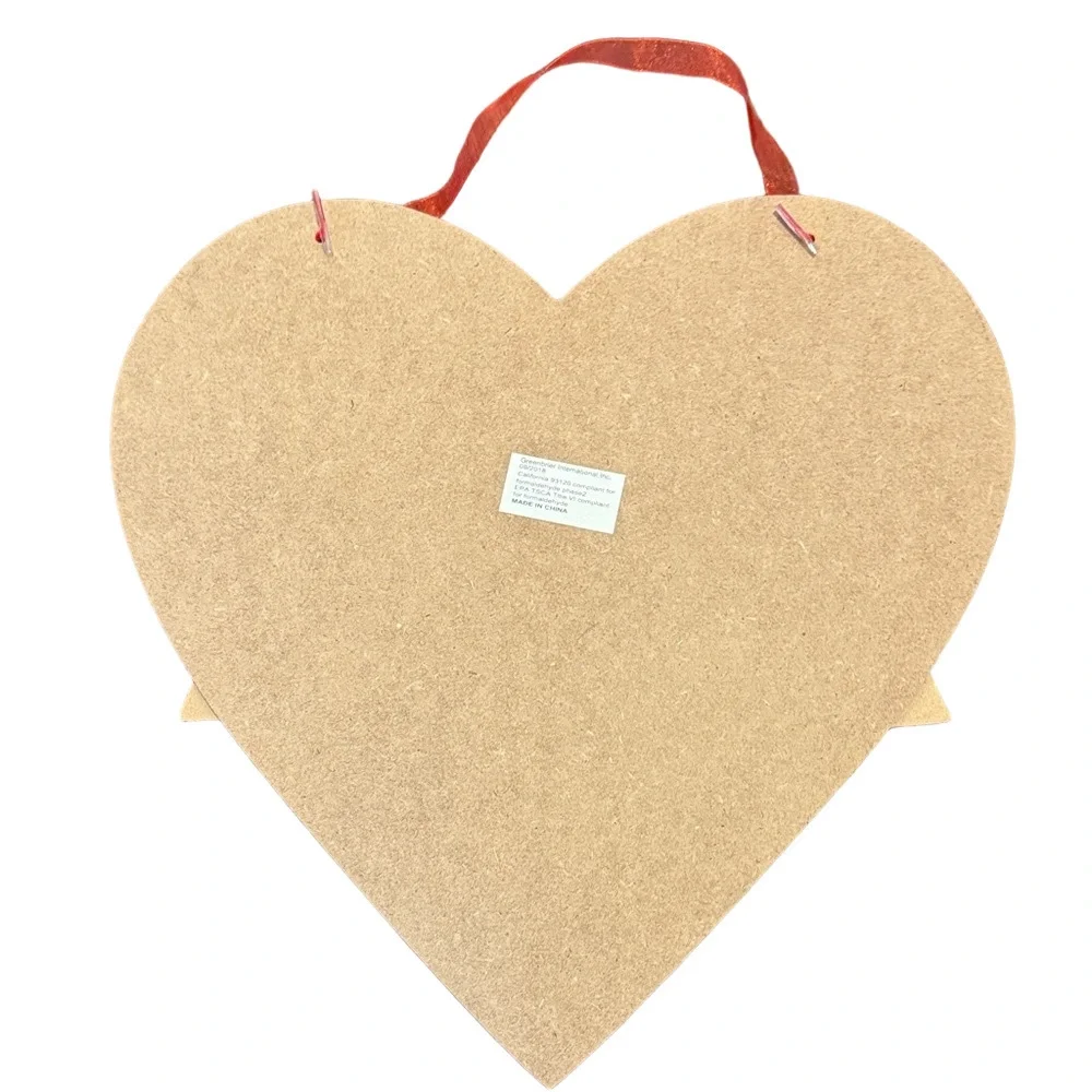 Set of Two Rustic Red Valentine's Day Heart Wall Decor